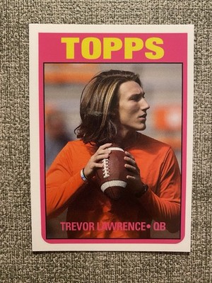 2021 Topps X Trevor Lawrence #13 (1972 Style) RC Rookie - Jacksonville Jaguars
