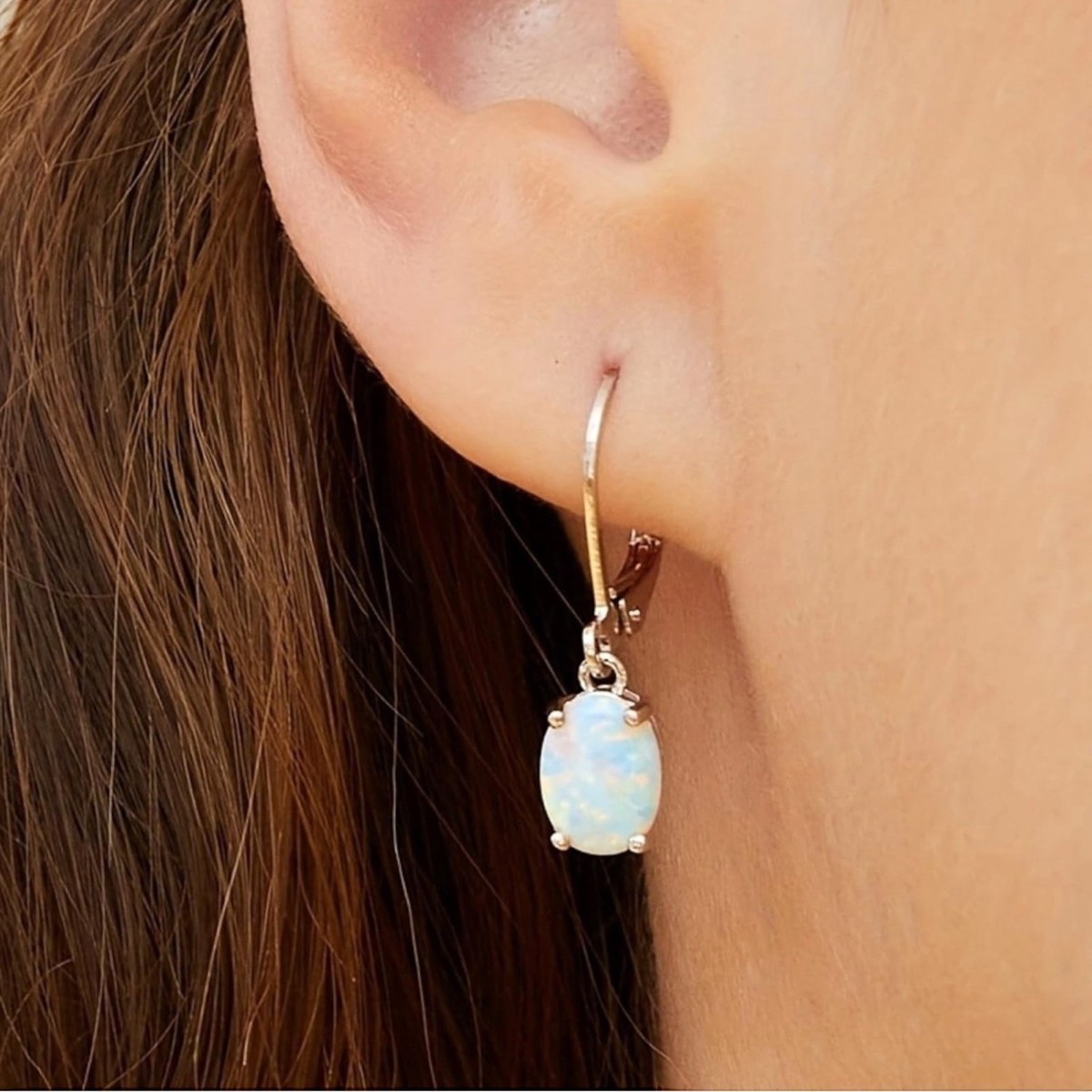 Fashion 925 Silver Dangle Drop Earrings Hook Women Turquoise Jewelry Ear GiftsA3 View 4