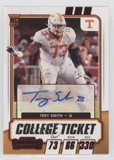 2021 Panini Contenders Draft Picks College Game Ticket Red Trey Smith Auto 0vv