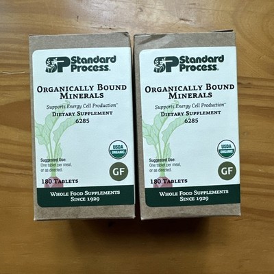 Standard Process - Organically Bound Minerals - 180 Tablets (Lot Of 2)