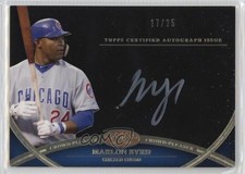 2012 Topps Tier One Crowd-Pleaser White Ink 17/25 Marlon Byrd #CPA-MBY Auto k8v