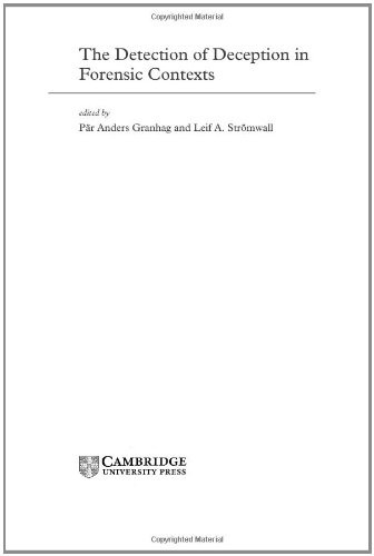 The Detection of Deception in Forensic Contexts.by Granhag, StrAmwall New<|