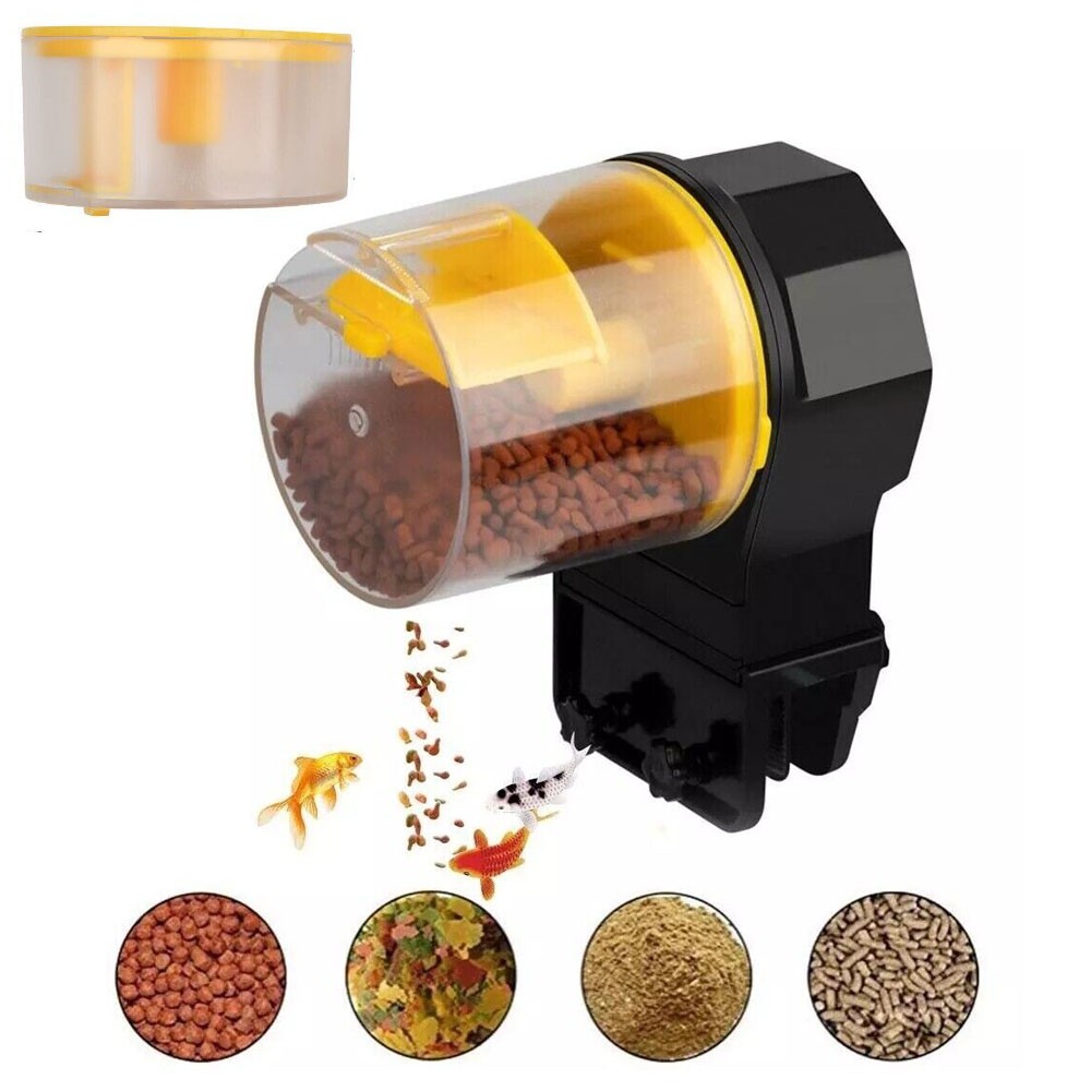 Mangiatoia automatica per pesci acquario temporizzazione automatica mangiatoia per alimenti regolabile