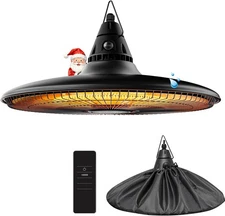 Hanging Heater, 1500W Outdoor Electric Patio Ceiling Heater with Remote 3965
