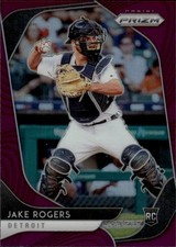 2020 Panini Prizm Purple Prizm #137 Jake Rogers Detroit Tigers Rookie