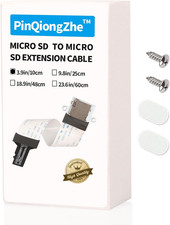 Micro SD to Micro SD Card Extension Cable Adapter Flexible Extender Compatible w