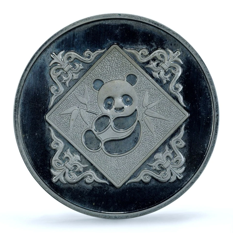 China 1 oz Expo Int. Hong Kong Panda Ship PR66 PCGS silver token medal coin 1984 - Image 3 of 4