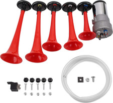 La Cucaracha Horn Music Horns Loud 5 Trumpet Musical Sound Air Horn Red 12v 1 La Cucaracha Horn Music Horns Loud 5 Trumpet Musical Sound Air Horn Red 12v 1