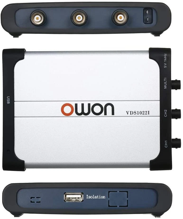 OWON VDS1022i USB Oscilloscope PC Base with Isolation Function 2 Channels 25MHz - Image 2 of 4