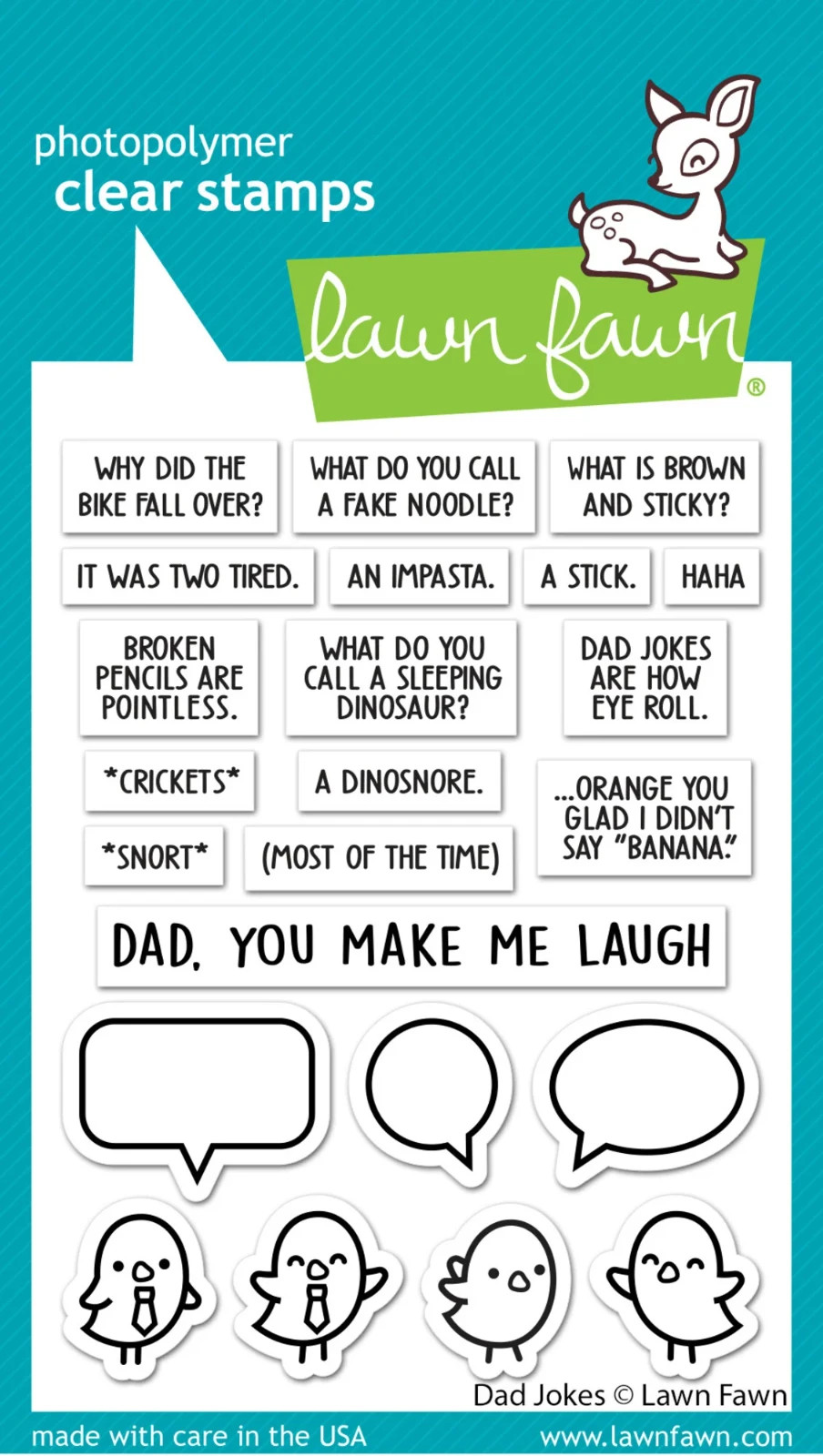 Lawn Fawn Clear Stamps Dad Jokes LF2863
