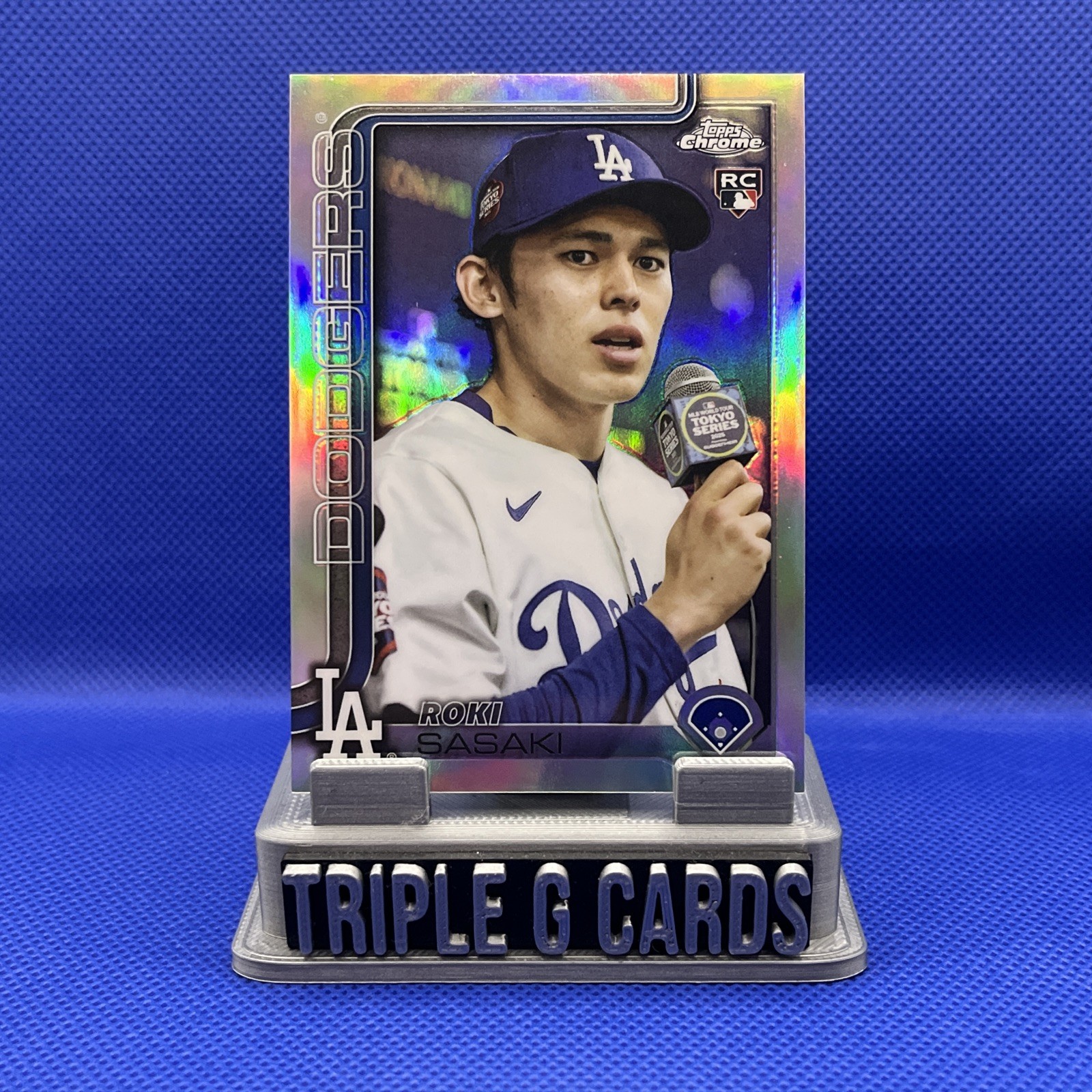 2025 Topps Chrome Update Roki Sasaki - Image Variation SP Refractor RC #USC73