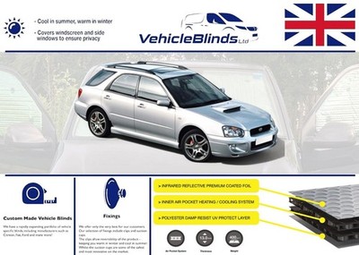 Thermo Rollos für Subaru Impreza (1999-2007) Kombi