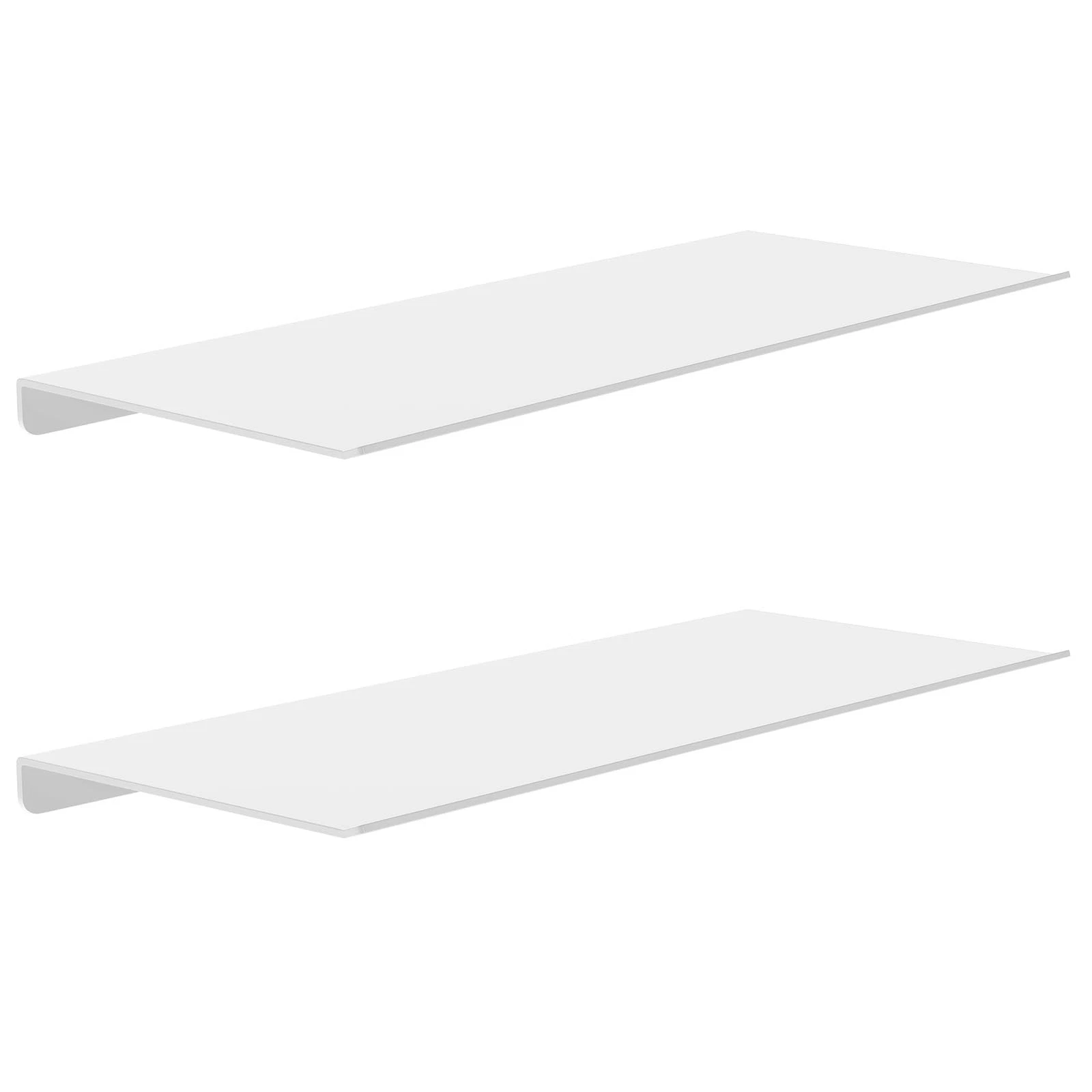 2 Pack 12 Inch Metal Wall Mounted Floating Shelves for Bedroom Bathroom Kitchen