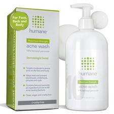 Benzoyl Peroxide Acne Body Wash - 10 Maximum-Strength Face, Skin, Butt, and ...