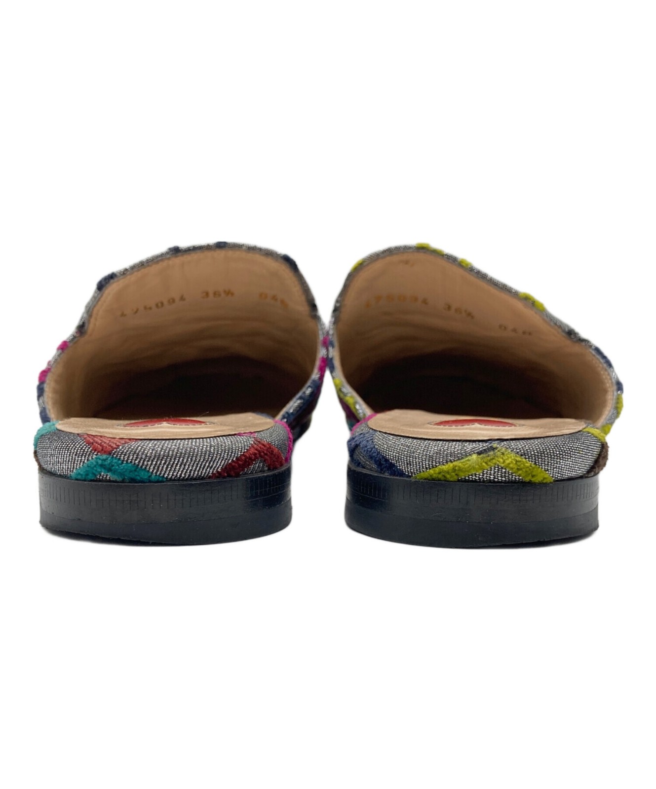 GUCCI Sandals Shoes Mule Horse bit EU 36.5 US 6.5 Multicolor Authentic thumbnail 24