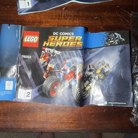 LEGO 76053 DC Comics Gotham City Cycle Chase - incomplete. 