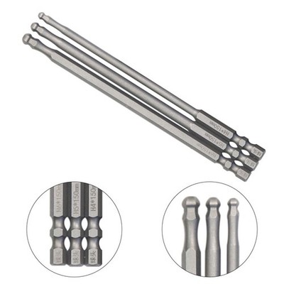 Schraubendreher-Bit Treiberbit 150mm 1pc Kugelende Langer Magnetischer