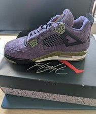 Nike Air Jordan 4 Retro Canyon Viola AQ9129-500 UK Taglia 4.5 Donna Nuove con scatola