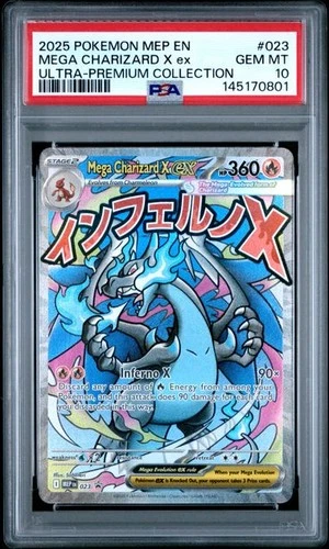 MEGA CHARIZARD X EX Mega Evolution Black Star UPC Promo #023 PSA 10 Pokemon