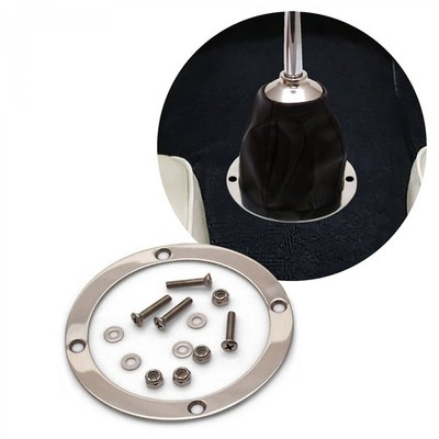 Round Shift Boot Trim Ring with Hardware ltr 350 427 drag race socal sbc racing 