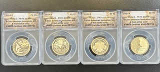 2019 S $1 AMERICAN INNOVATION 4 COIN SET ANACS PR 70 DCAM FIRST STRIKE