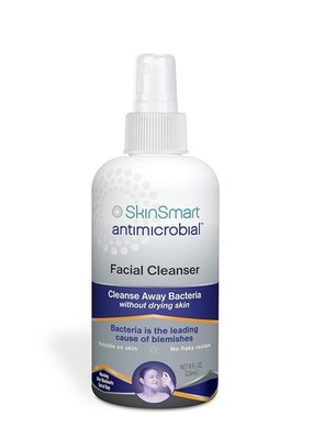 SkinSmart Antimicrobial Facial Cleanser for Breakouts & Blemishes;... 