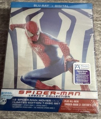 Spider-Man Legacy Collection (Blu-ray Disc, 2017, SteelBook 5 Film Collection)