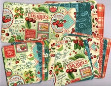 G45 LIFE'S A BOWL OF CHERRIES (18pk) HANDMADE POCKET/EPHEMERA CARDS Double-Sided