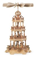 Tischpyramide Heilige Geschichte Mit Engel 3-StöCkig Natur (Lxbxh):33X29X55Cm