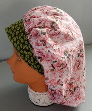 Wild Roses Medical Bouffant Scrub Cap Surgery Hat