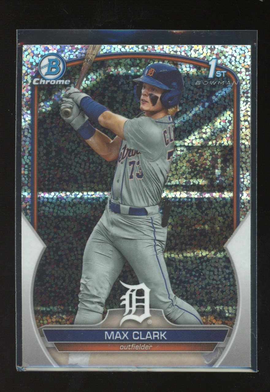 2023 Bowman Draft #BDC-76 Max Clark Chrome Sparkle Refractor