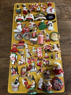 COCA COLA Christmas Ornaments LARGE LOT of Mixed including minis
