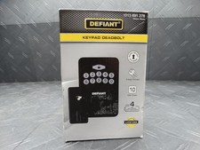 Defiant Radius Matte Black Single Cylinder Electronic Keypad Deadbolt Lock