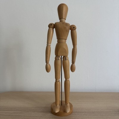 IKEA GESTALTA 21576 Künstler Zeichnung Holz bewegliche Schaufensterpuppe/Figur mit Sockel|13'' 