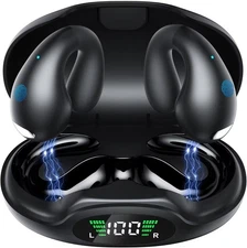 Wireless Earbuds Open Ear Headphones Clip On Earbuds Bluetooth 5.3 Headphones...