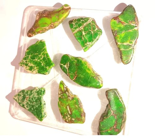 Natural Green Color Turquoise Slab 500 Ct Stabilized Kingman Rough Mine Gemstone - Picture 5 of 5