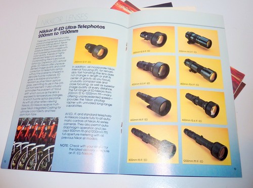 VINTAGE NIKON CAMERA BROCHURES - FM, FM2, F3, EM, ONE TOUCH + NIKON LENSES - 第 17/19 張圖片