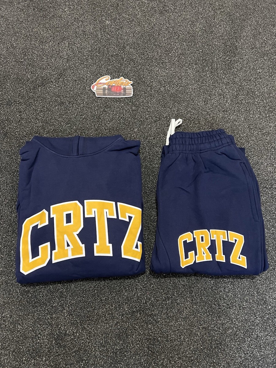 ✓✓Corteiz Navy Dropout Tracksuit- Hoodie/Joggers-Brand New- XS