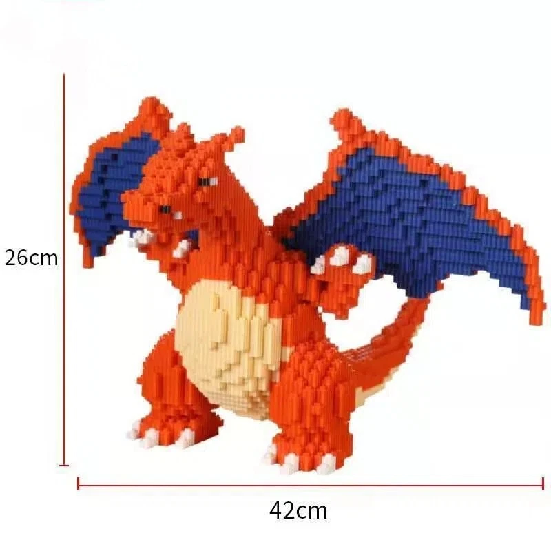 Charizard Pokémon Nano Bricks/Blocks Large 3D Model Kit | 5,600 pieces - Image 2 of 4