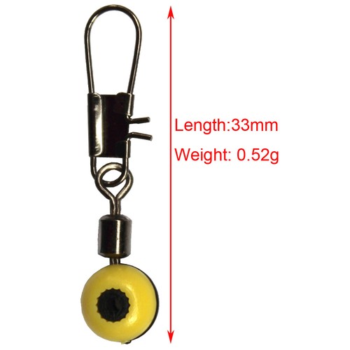 90pcs 3 Color Mixed Fishing Line Slide Clip Barrel Swivel with Interlock Snap - Picture 3 of 12