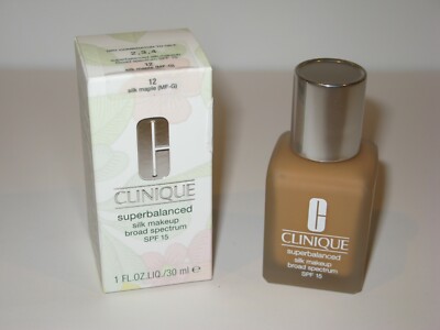 Clinique Superbalanced Silk Makeup. 12 Silk Maple (MF-G). 1 fl. oz. / 30 ml. 