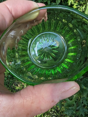 Heisey, Oval, Moongleam Green, Nut Bowl - Picture 4 of 6