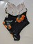 Cupshe Black/Orange One Piece Swimsuit Women's Plus Size ...