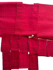 Pier 1 napkins 10  table placemats 10 Solid Red 20 pieces set Pre Owned