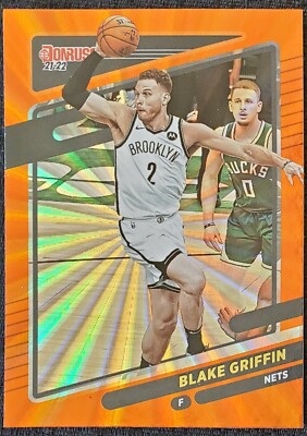 2021-22 Blake Griffin Brooklyn Nets NBA Panini Donruss Holo Orange