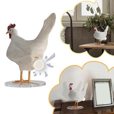 Chicken Eggs Lamp Ranch Farm Country Lamp Resin Decor Sculpture Statues Rooster