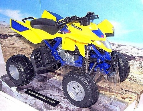 ATV SUZUKI QUADRACER R450 YELLOW NEWRAY 1:12 DIECAST ATV COLLECTOR'S MODEL, NEW - Picture 2 of 12