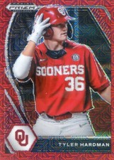 2021 PANINI PRIZM DRAFT RED MOJO PARALLEL ROOKIE RC TYLER HARDMAN NO. 163