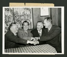 10-12-1948 NEW YORK YANKEES HIRE CASEY STENGEL TYPE 1 WIRE PHOTO 1949-1953 CHAMP