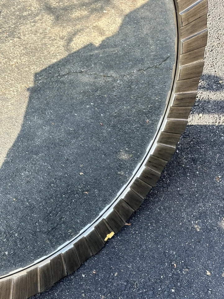 Big 36” Round Grey Gray Decorative Mirror Businesses Hotels Houses -Pickup - Image 3 of 4